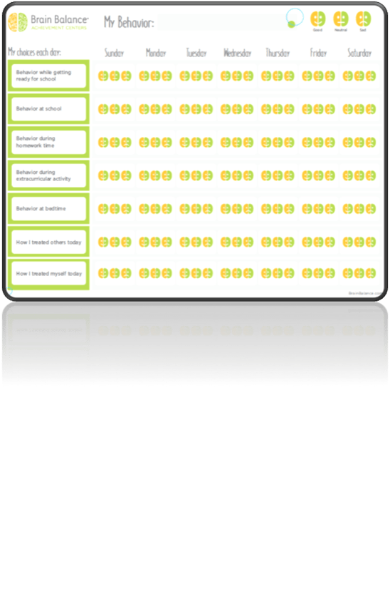 Behavior Chart for Kids with Behavioral Issues