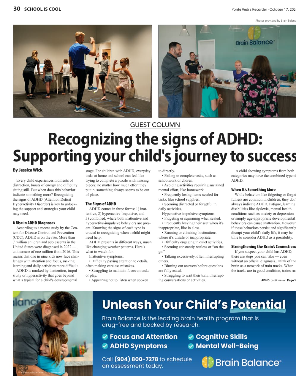 Jacksonville News Recognizing ADHD Article_small